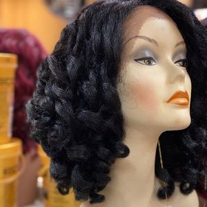 Extended deep part lace wig
